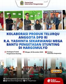 KOLABORASI PRODUK TELURQU, ANGGOTA DPD RI DAPIL DIY DORONG PENGENTASAN STUNTING DI HARGOMULYO